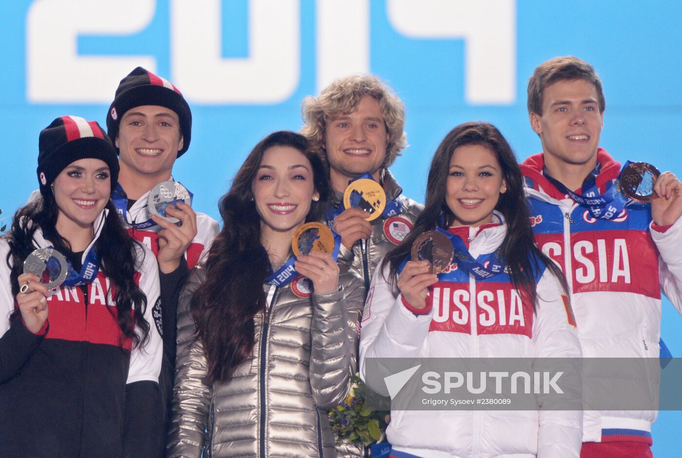 2014 Winter Olympics. Award ceremony. Day Eleven