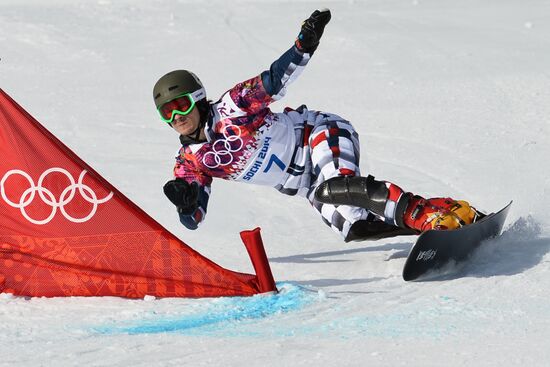 2014 Winter Olympics. Snowboarding. Men. Parallel giant slalom
