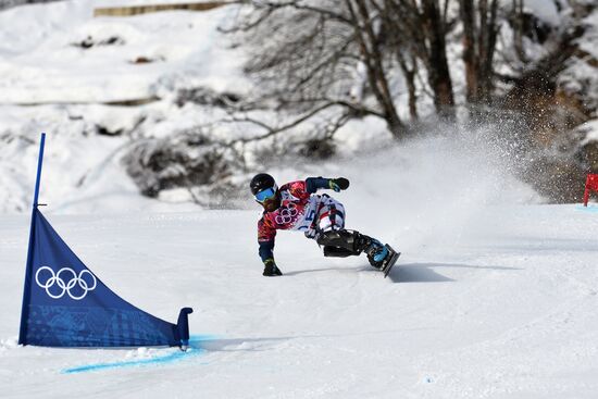 2014 Winter Olympics. Snowboarding. Men. Parallel giant slalom