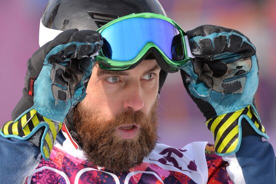 2014 Winter Olympics. Snowboarding. Men. Parallel giant slalom
