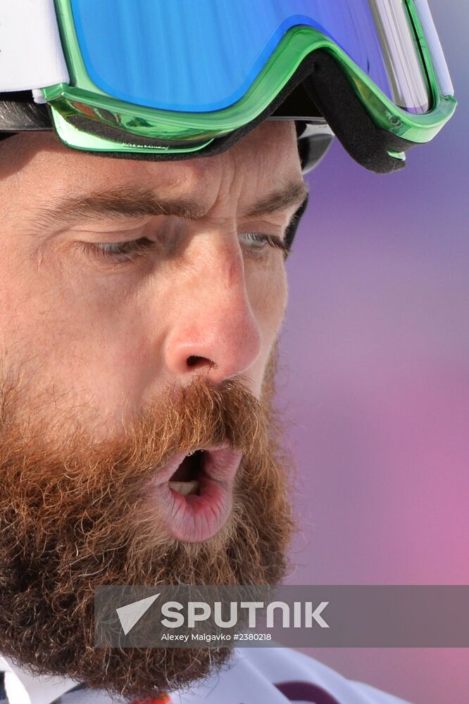 2014 Winter Olympics. Snowboarding. Men. Parallel giant slalom