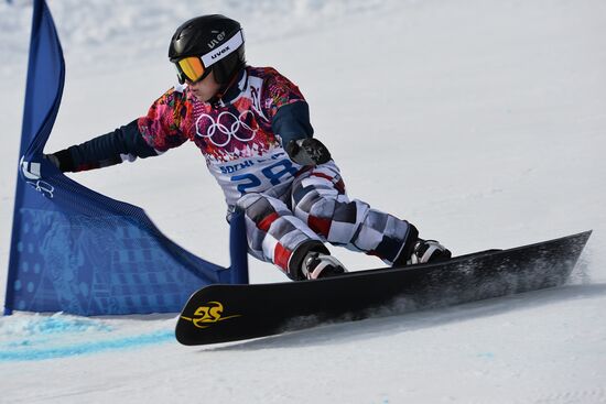 2014 Winter Olympics. Snowboarding. Men. Parallel giant slalom