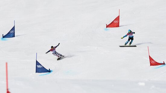 2014 Winter Olympics. Snowboarding. Men. Parallel giant slalom