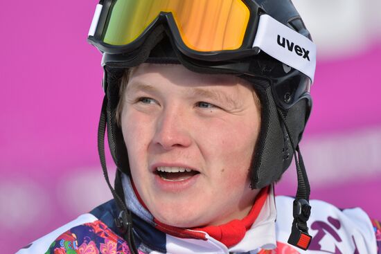 2014 Winter Olympics. Snowboarding. Men. Parallel giant slalom