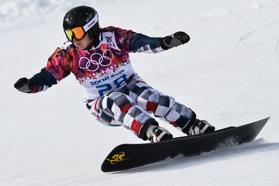 2014 Winter Olympics. Snowboarding. Men. Parallel giant slalom