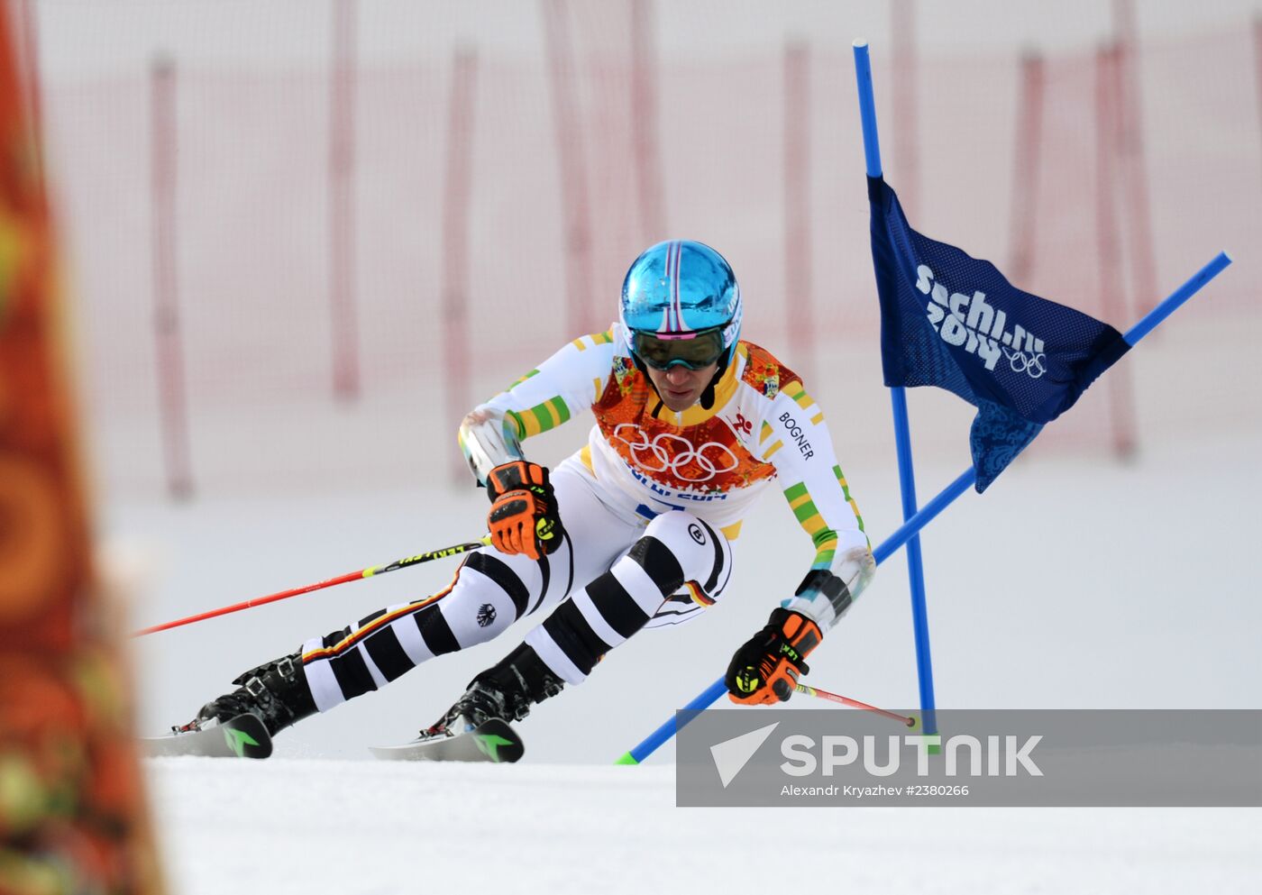 2014 Winter Olympics. Alpine skiing. Men. Giant slalom