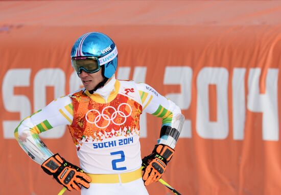 2014 Winter Olympics. Alpine skiing. Men. Giant slalom