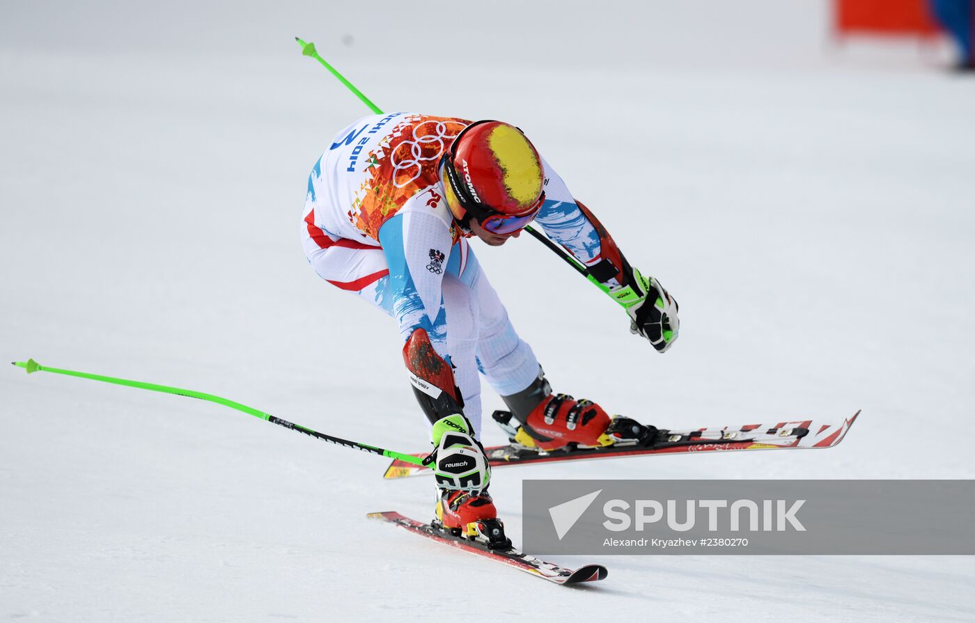 2014 Winter Olympics. Alpine skiing. Men. Giant slalom