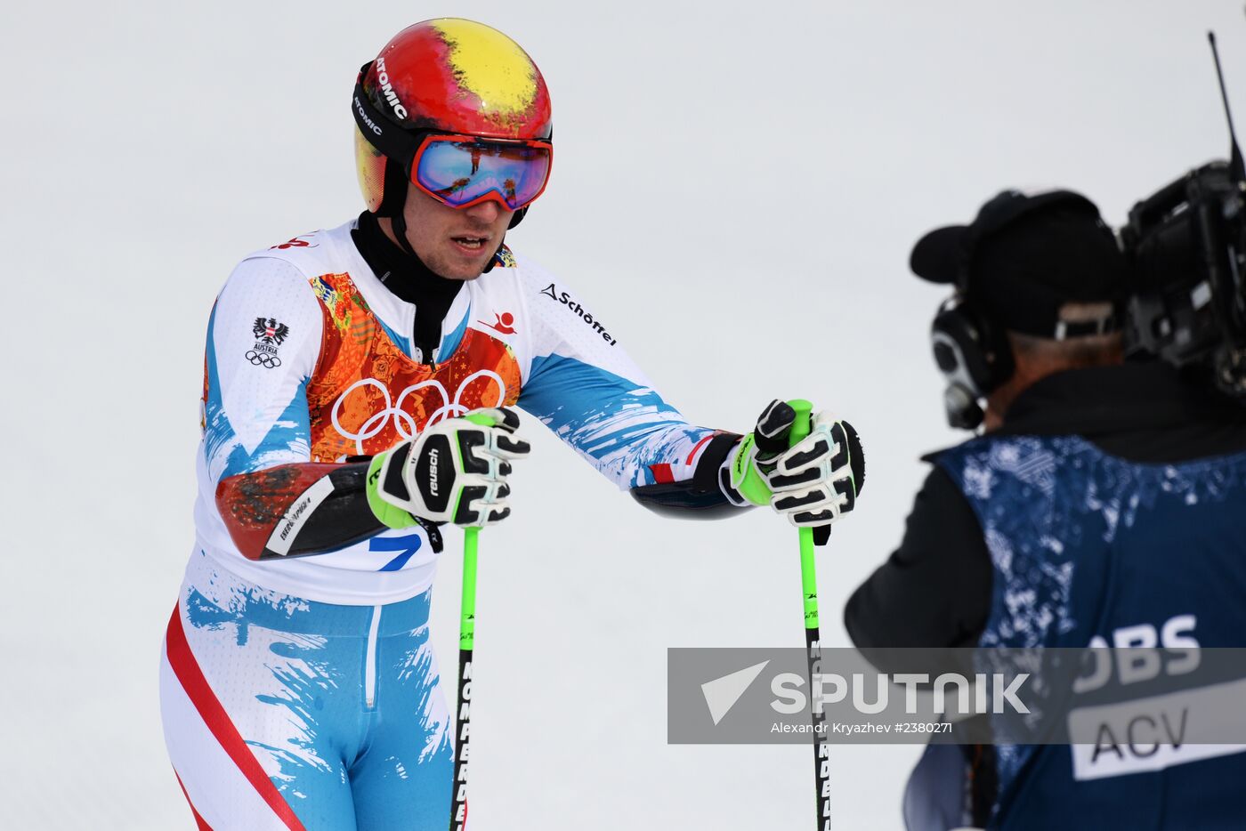 2014 Winter Olympics. Alpine skiing. Men. Giant slalom