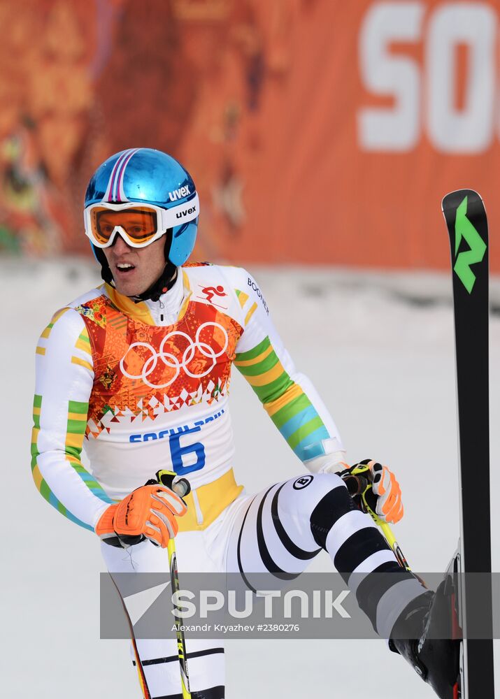 2014 Winter Olympics. Alpine skiing. Men. Giant slalom