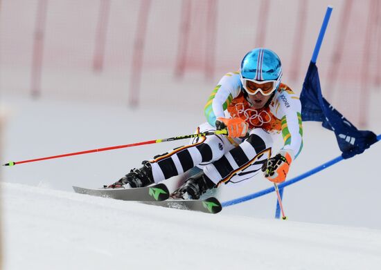 2014 Winter Olympics. Alpine skiing. Men. Giant slalom