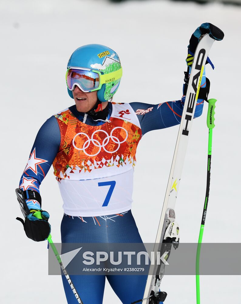 2014 Winter Olympics. Alpine skiing. Men. Giant slalom