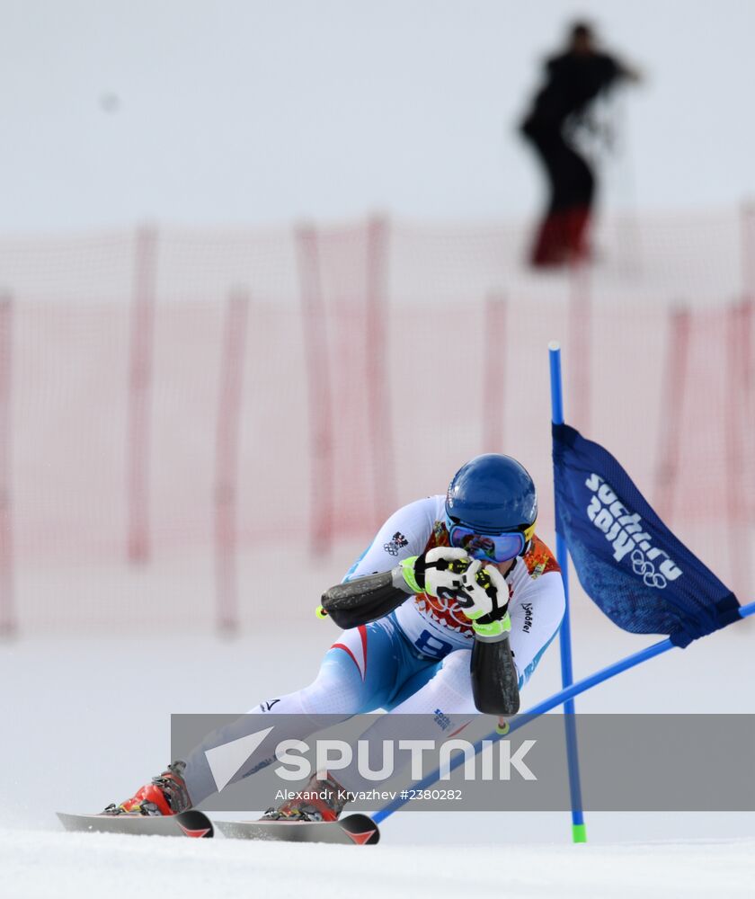 2014 Winter Olympics. Alpine skiing. Men. Giant slalom