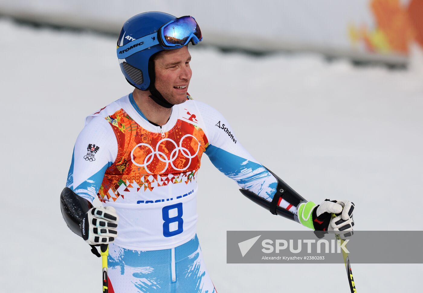 2014 Winter Olympics. Alpine skiing. Men. Giant slalom