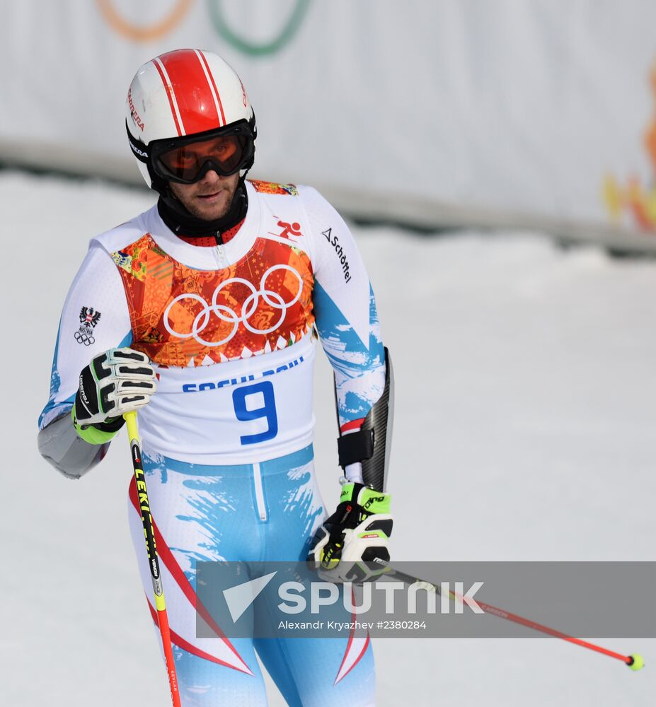 2014 Winter Olympics. Alpine skiing. Men. Giant slalom