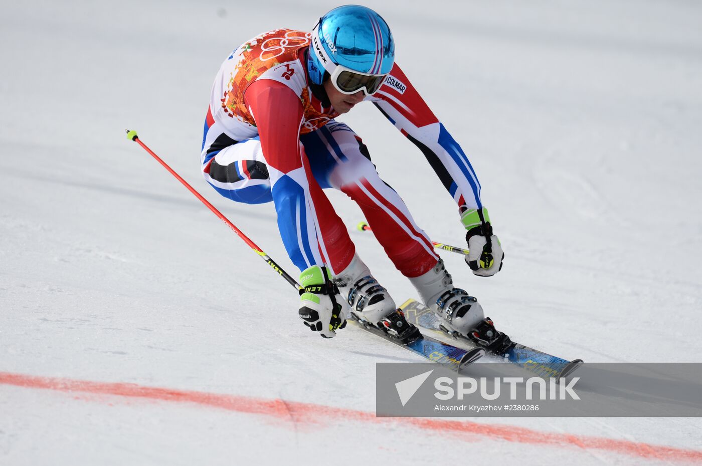 2014 Winter Olympics. Alpine skiing. Men. Giant slalom
