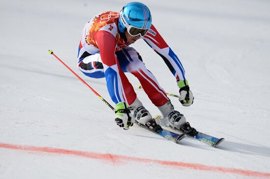 2014 Winter Olympics. Alpine skiing. Men. Giant slalom