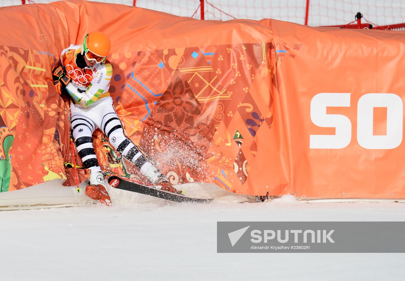 2014 Winter Olympics. Alpine skiing. Men. Giant slalom