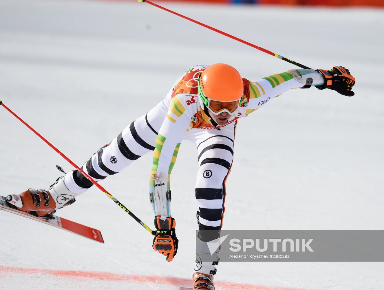 2014 Winter Olympics. Alpine skiing. Men. Giant slalom