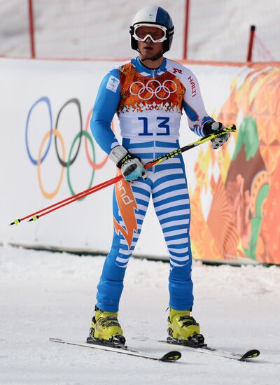 2014 Winter Olympics. Alpine skiing. Men. Giant slalom