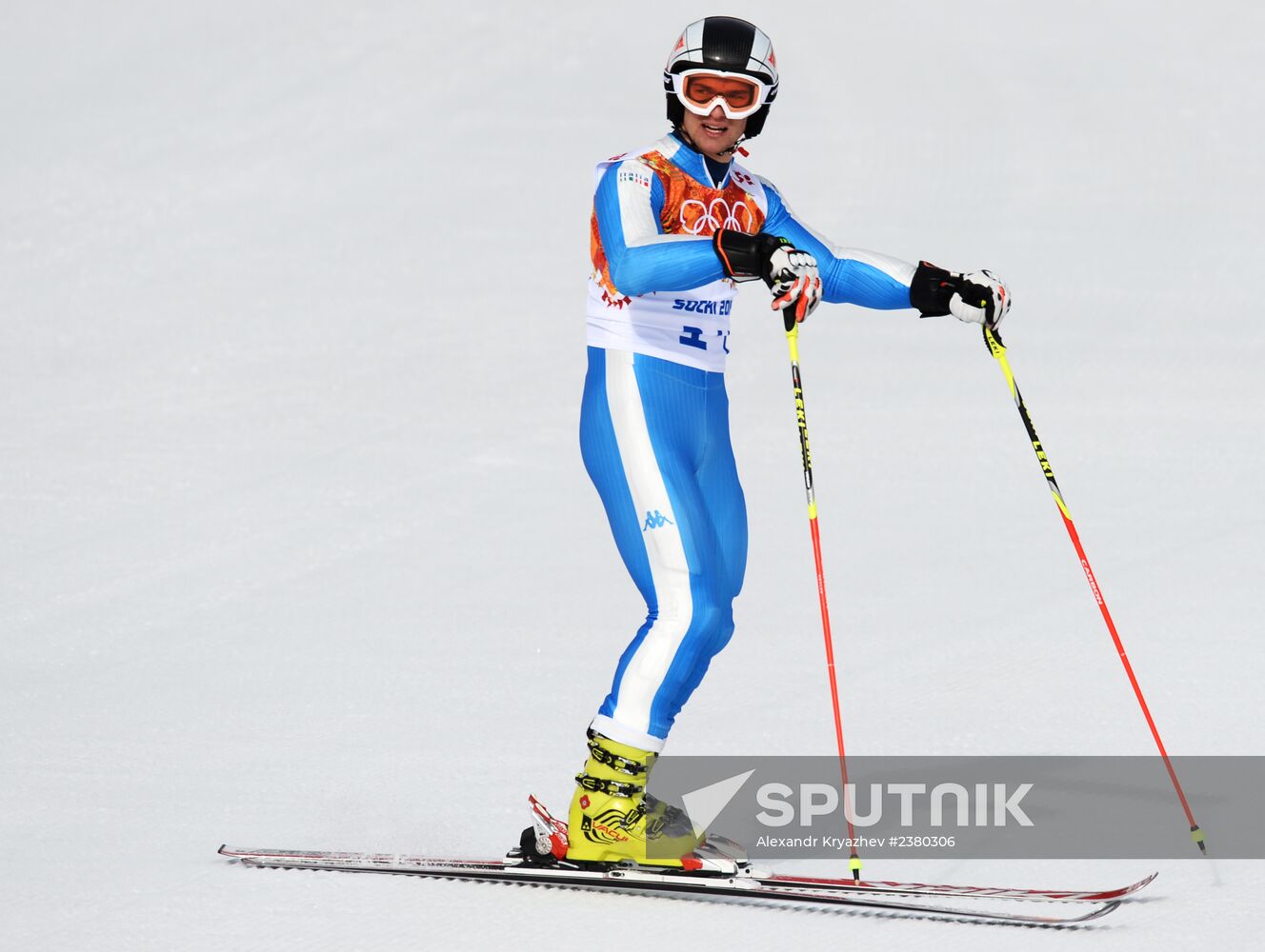 2014 Winter Olympics. Alpine skiing. Men. Giant slalom