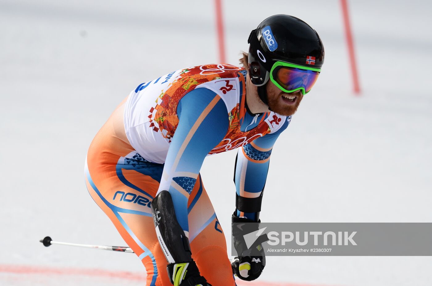 2014 Winter Olympics. Alpine skiing. Men. Giant slalom