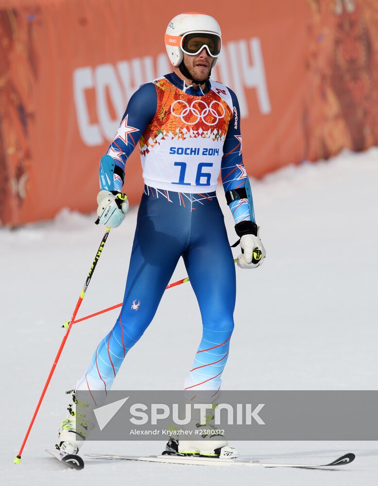 2014 Winter Olympics. Alpine skiing. Men. Giant slalom