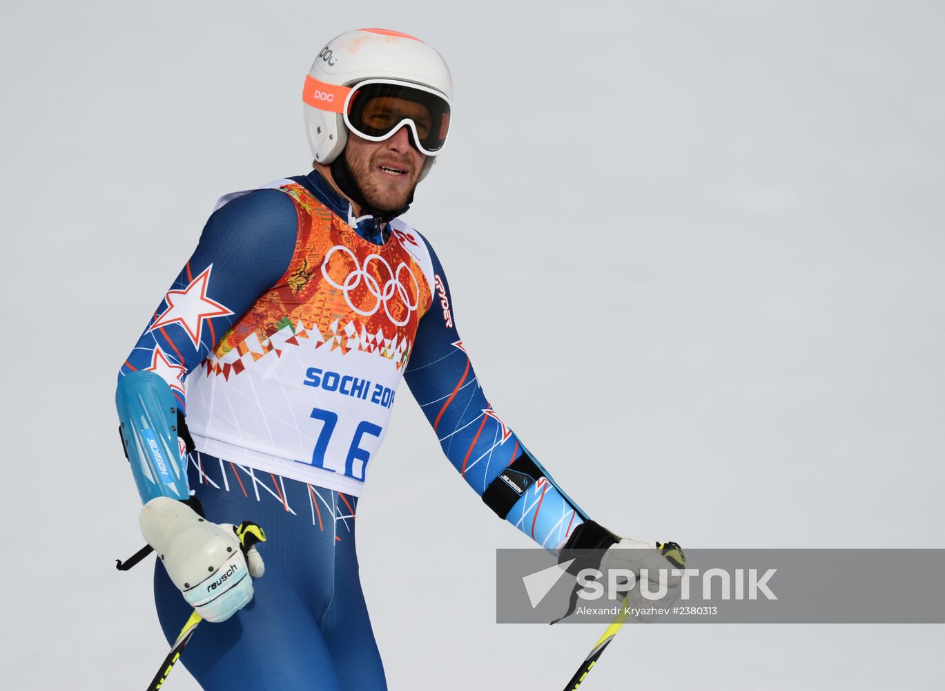 2014 Winter Olympics. Alpine skiing. Men. Giant slalom
