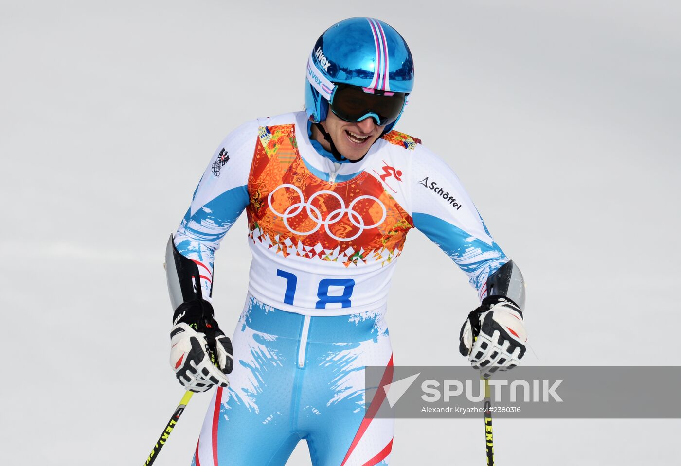 2014 Winter Olympics. Alpine skiing. Men. Giant slalom