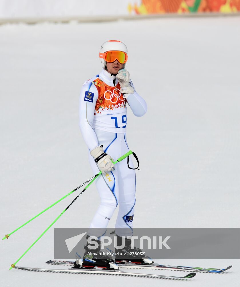 2014 Winter Olympics. Alpine skiing. Men. Giant slalom