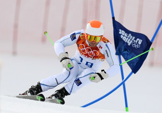 2014 Winter Olympics. Alpine skiing. Men. Giant slalom