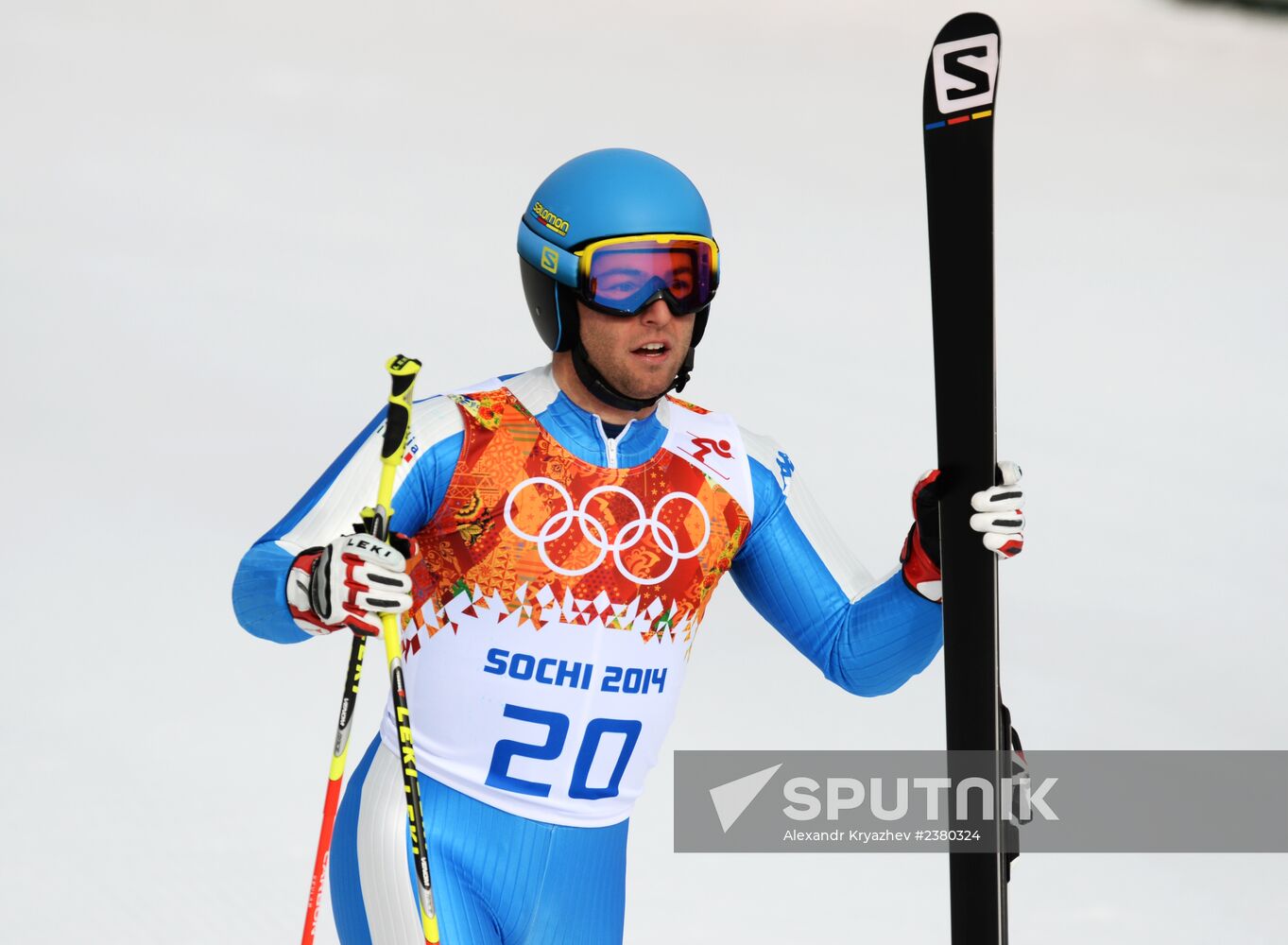 2014 Winter Olympics. Alpine skiing. Men. Giant slalom