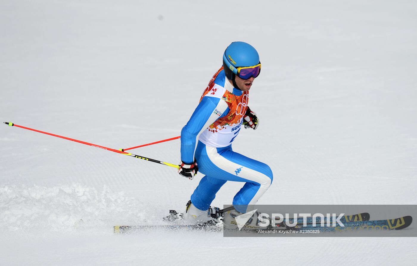 2014 Winter Olympics. Alpine skiing. Men. Giant slalom