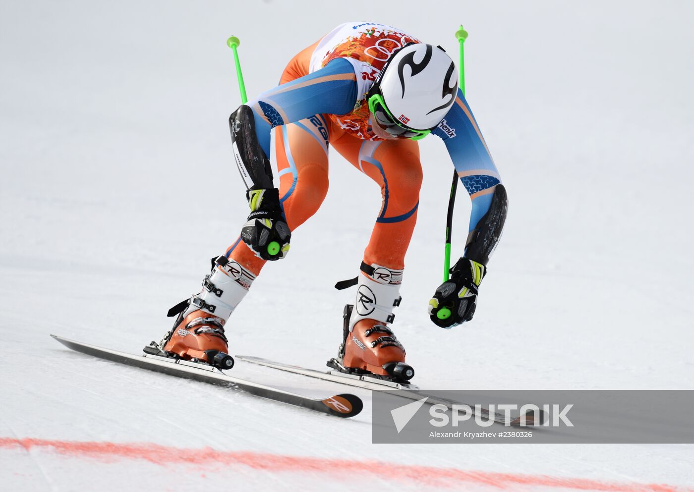 2014 Winter Olympics. Alpine skiing. Men. Giant slalom