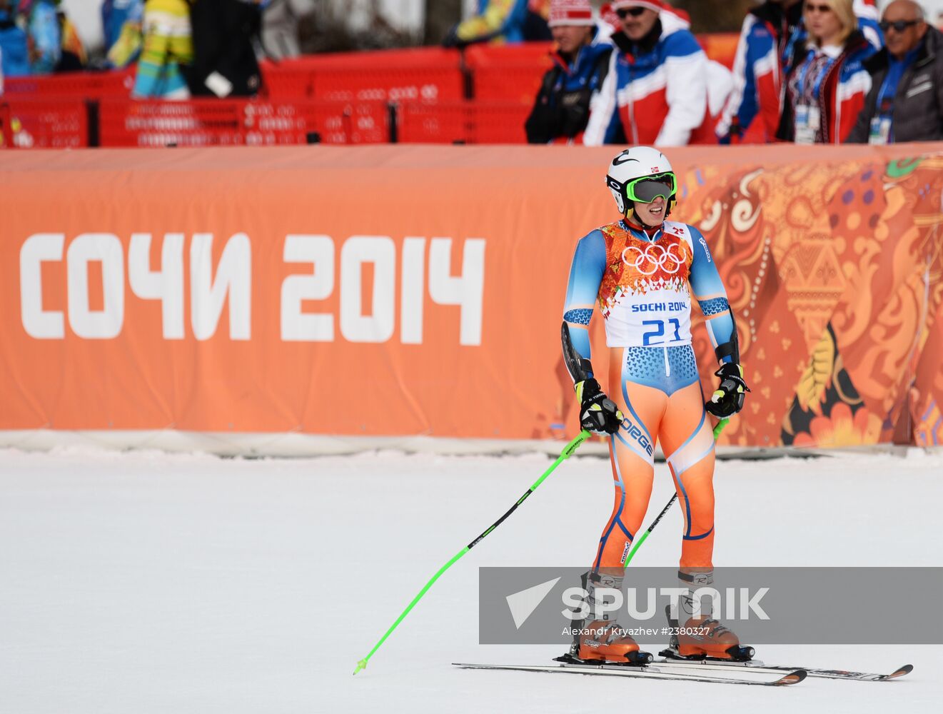 2014 Winter Olympics. Alpine skiing. Men. Giant slalom