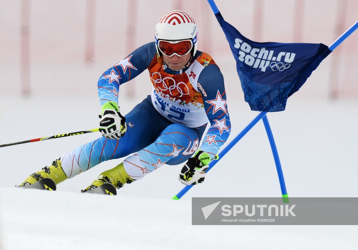 2014 Winter Olympics. Alpine skiing. Men. Giant slalom