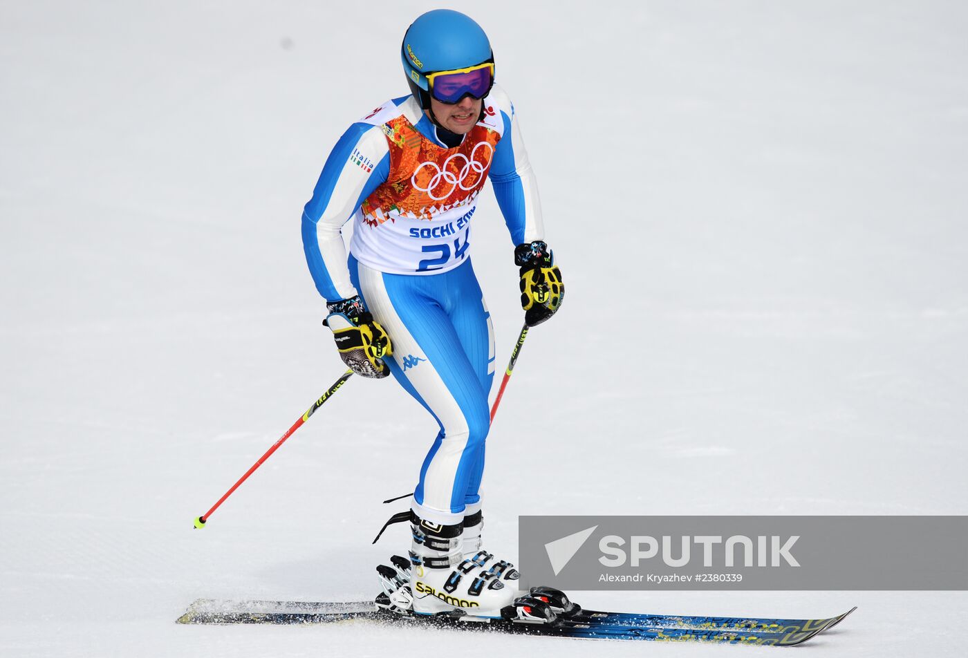 2014 Winter Olympics. Alpine skiing. Men. Giant slalom