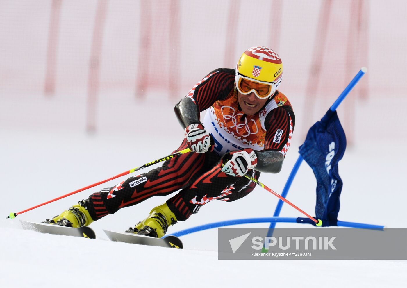 2014 Winter Olympics. Alpine skiing. Men. Giant slalom