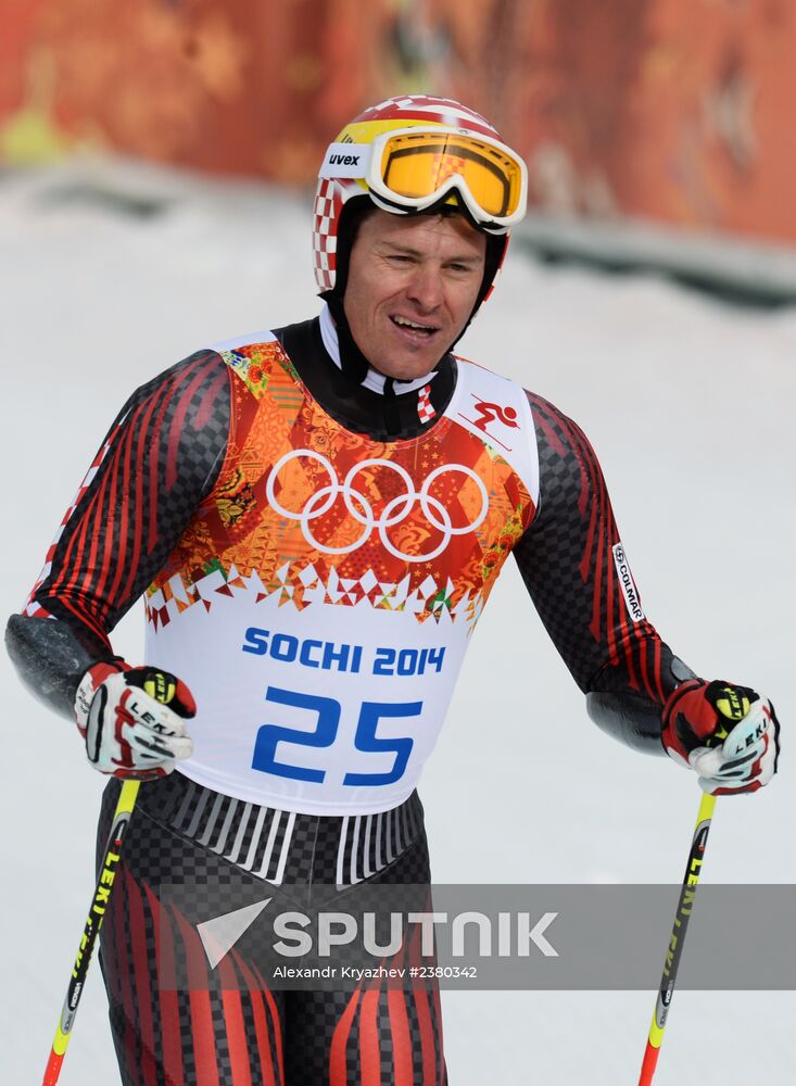 2014 Winter Olympics. Alpine skiing. Men. Giant slalom