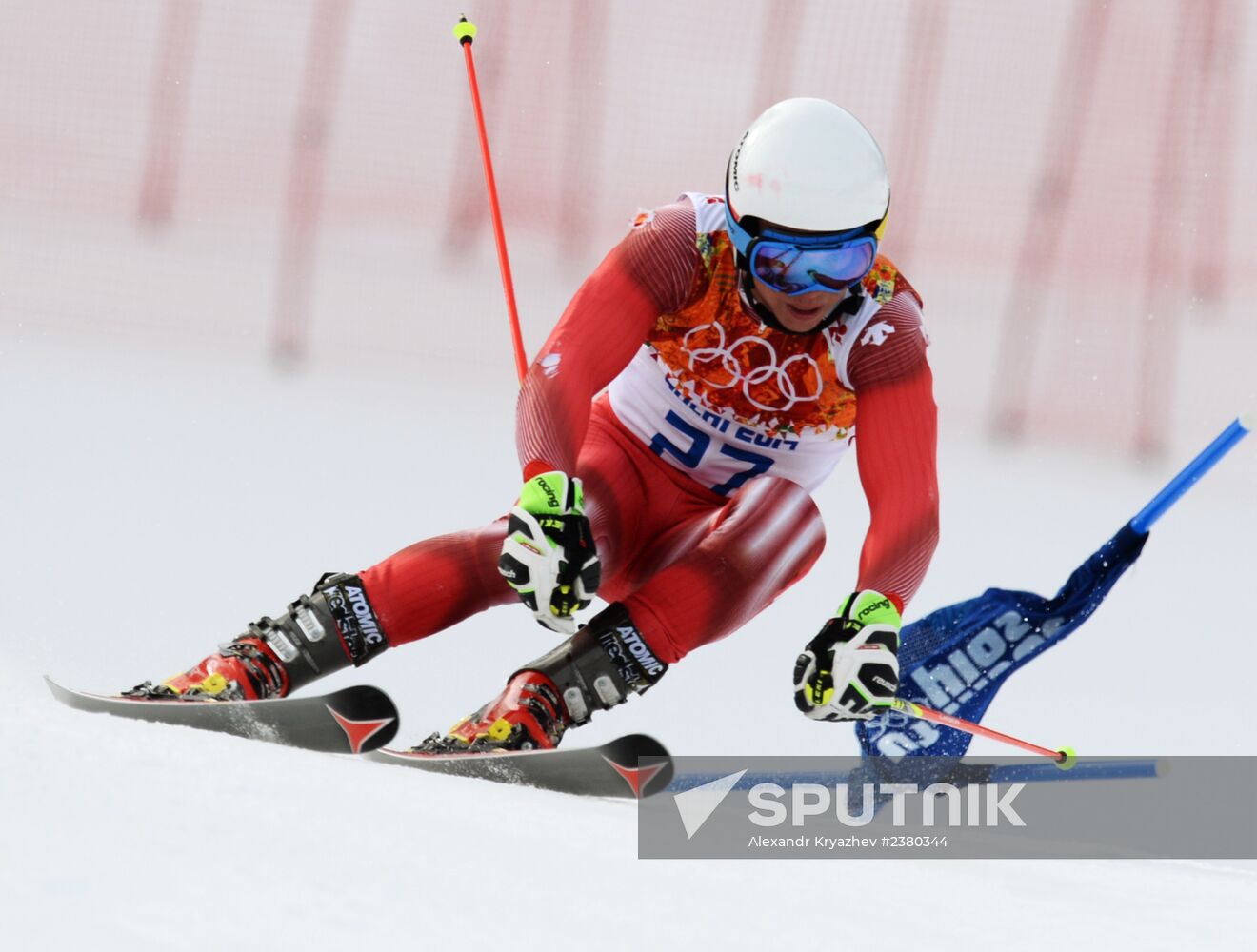 2014 Winter Olympics. Alpine skiing. Men. Giant slalom