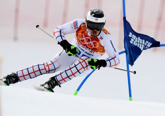 2014 Winter Olympics. Alpine skiing. Men. Giant slalom