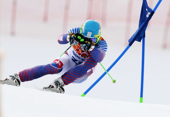 2014 Winter Olympics. Alpine skiing. Men. Giant slalom