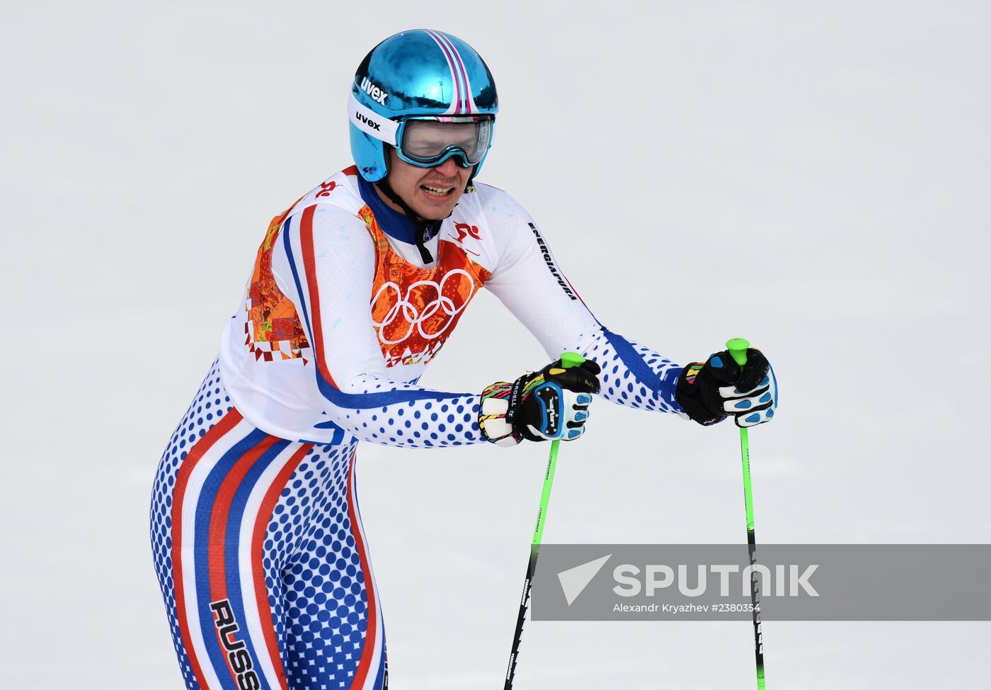 2014 Winter Olympics. Alpine skiing. Men. Giant slalom