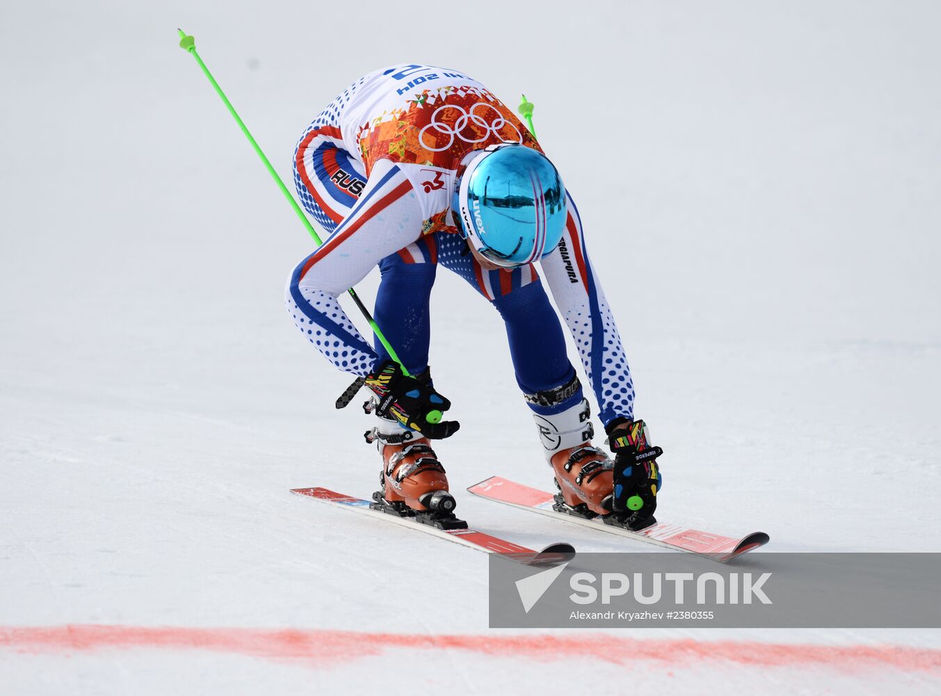 2014 Winter Olympics. Alpine skiing. Men. Giant slalom