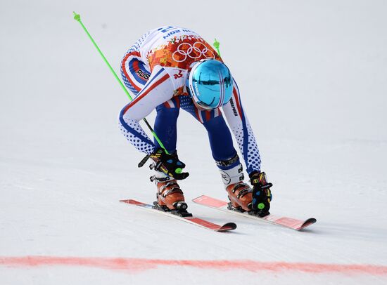 2014 Winter Olympics. Alpine skiing. Men. Giant slalom