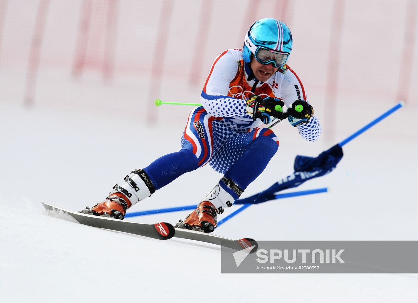 2014 Winter Olympics. Alpine skiing. Men. Giant slalom