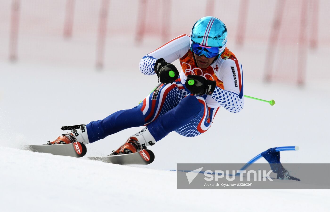 2014 Winter Olympics. Alpine skiing. Men. Giant slalom