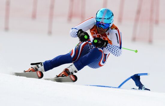 2014 Winter Olympics. Alpine skiing. Men. Giant slalom