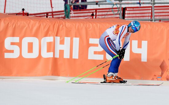 2014 Winter Olympics. Alpine skiing. Men. Giant slalom