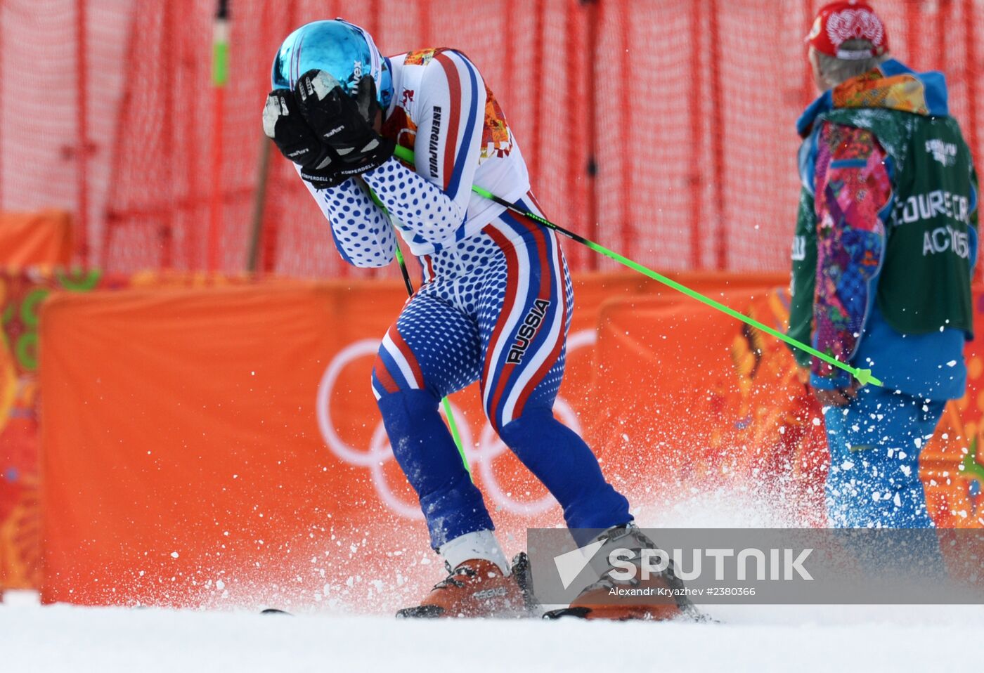 2014 Winter Olympics. Alpine skiing. Men. Giant slalom